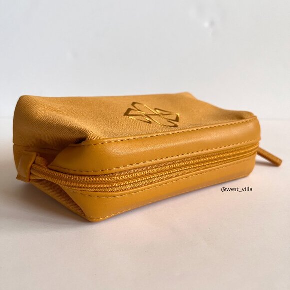 Ettinger London x ANA Airlines with Aveda Amenity Travel Pouch Case Yellow Gold - Picture 2 of 9